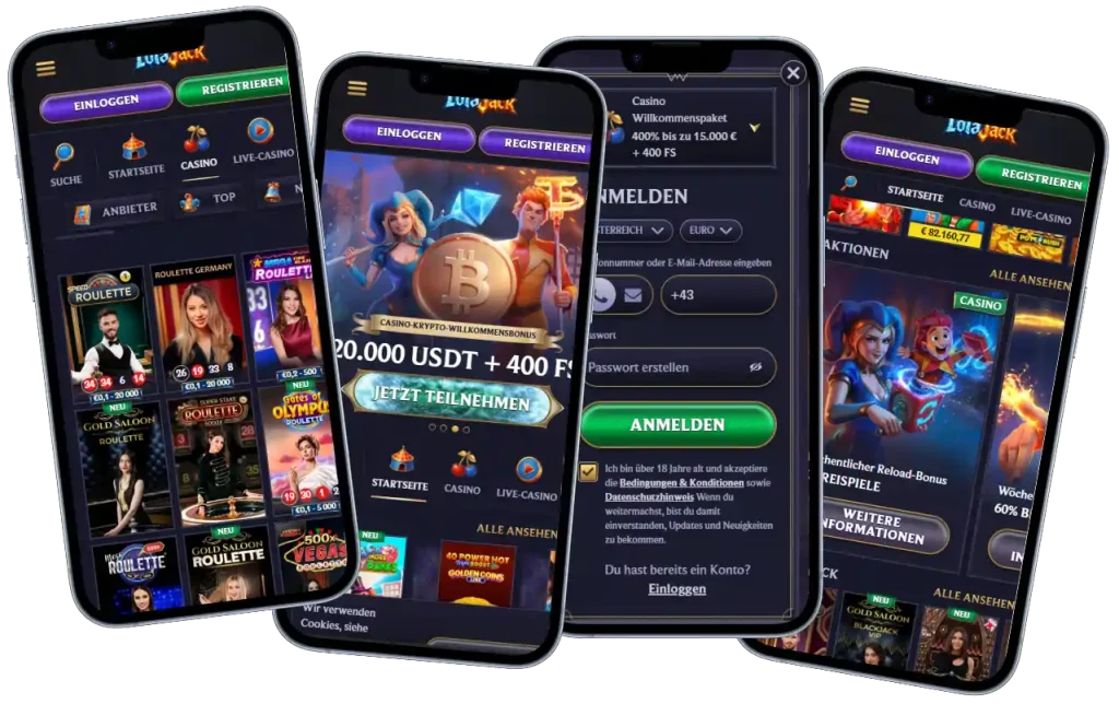 LolaJack Casino mit VIP-Programm und Bonusangebot